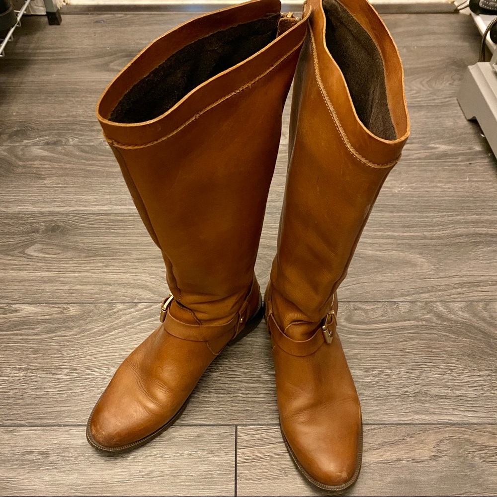 Italian Made Back Zipper Leather Boots